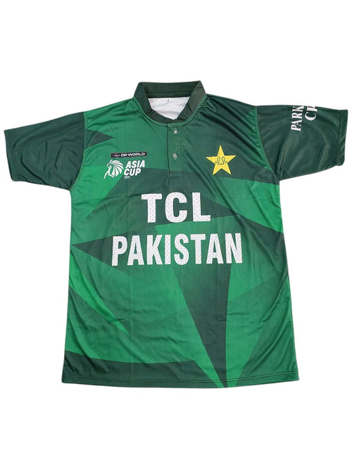 Pakistan Cricket Team Official Jersey - Green & White National Team Shirt